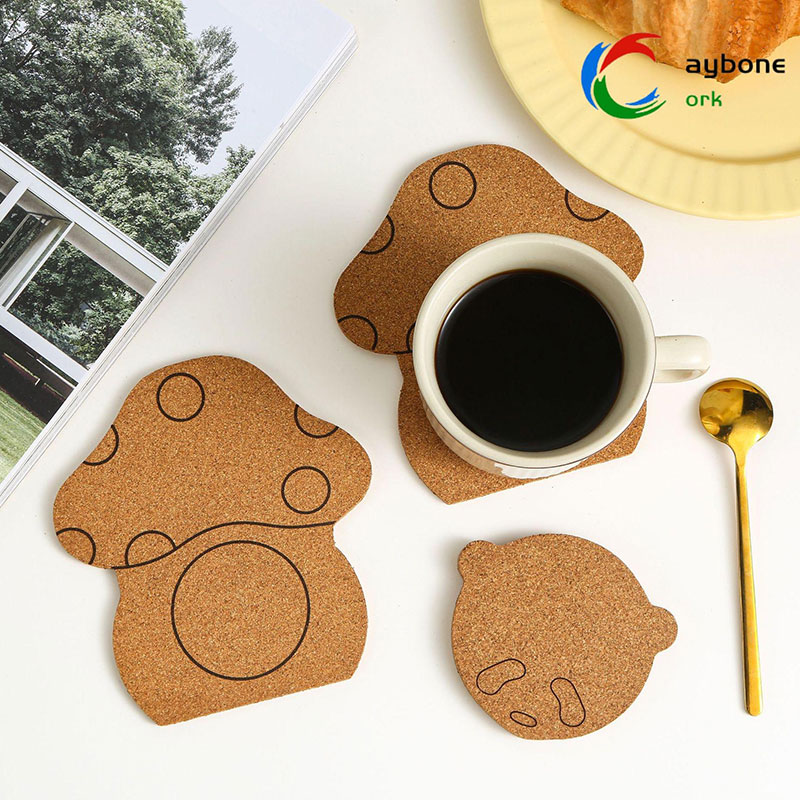 Cute-Shaped Cork Insulate Coaster