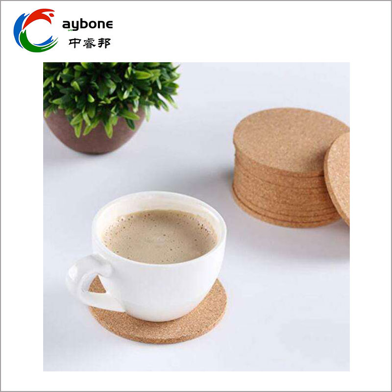 Round Cork Coaster Kanthi Adhesive